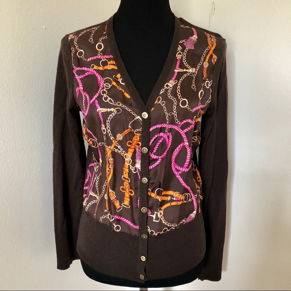 Like new Talbots button up V-neck top